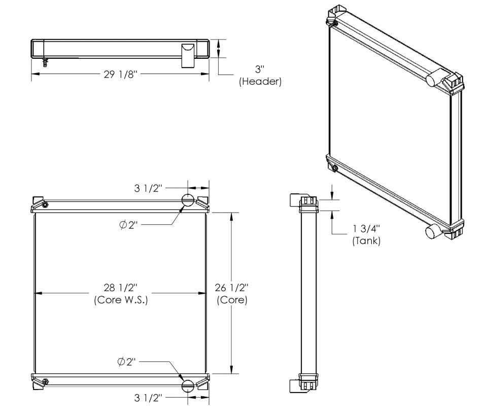 Pacific Radiator | TK BT 020S | Tank